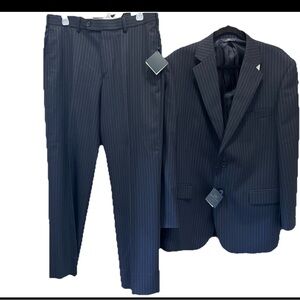 NWT 346 Brooks Brothers Suit Mens 42R W34/L29 Navy Classic Stretch Wool Blend